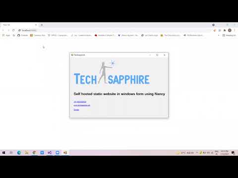 Self hosted static website with css and image using Nancy and windows form