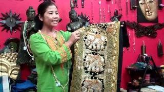 Elephant Sequence Tapestry brought from Thailand