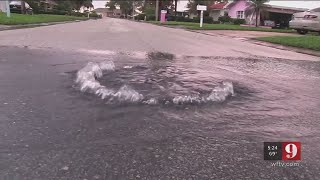 Video: Cocoa Beach residents cleaning up sewage