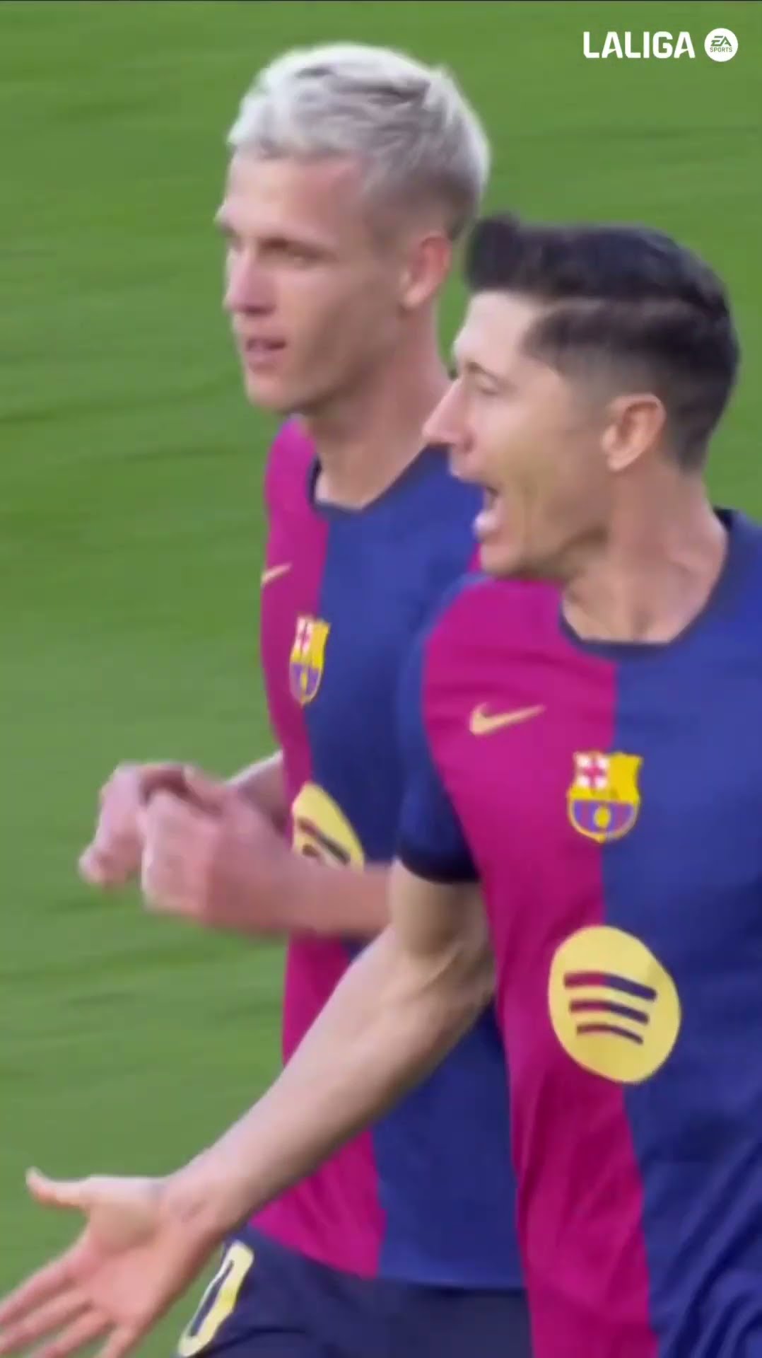 Goal machine! ? #fcbarcelona #laligahighlights #lewandowski #shorts