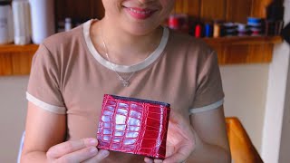 ALLIGATOR LEATHER WALLET AND BEAUTIFUL SMILE