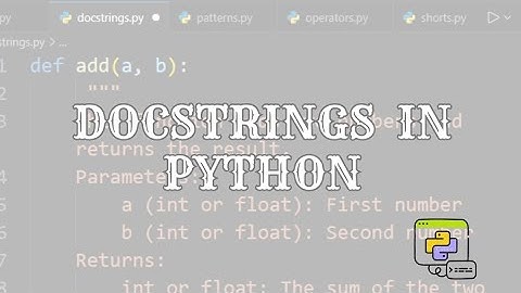Doctrings in Python | Complete Python Guide for Beginners