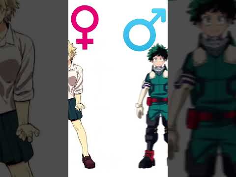 Mha GenderSwap edit || #shorts #animeshorts #genderswap #mha