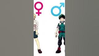 Mha GenderSwap edit || #shorts #animeshorts #genderswap #mha