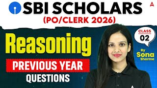 SBI PO 2026 | SBI Clerk 2026 | Reasoning Previous Year Questions #2 | By Sona Sharma