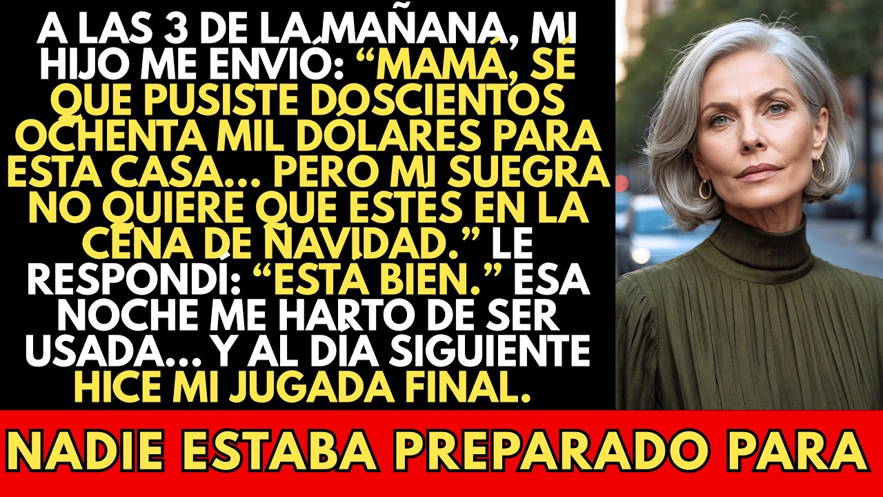 “Mamá, no te queremos en Navidad”, me dijo mi hijo. Pero al día siguiente les llegó la sorpresa