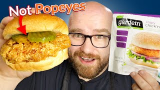 UPGRADING Gardein Chick'n Patties to a POPEYES CHICKEN Sandwich Copy!