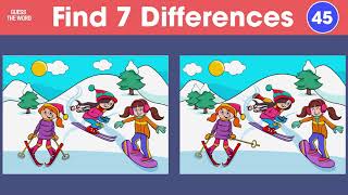 Spot the difference for kids | 10 Best spot the difference puzzles - Guess the word Channel