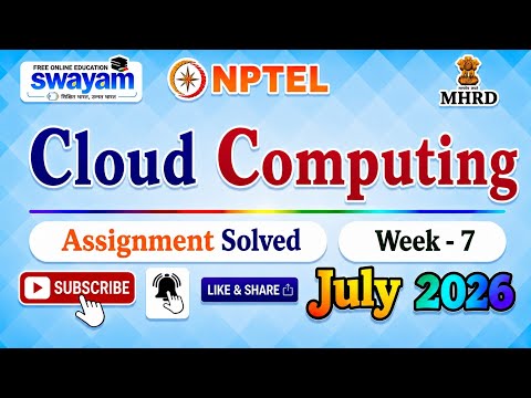 Cloud Computing Week 7 Assignment Solution#July2026#NPTELASSIGNMENTS#2026#Week7#CloudComputing#week7