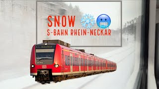 Winter S-Bahn Rhein-Neckar Kaiserslautern To Neustadt BR 425 Train