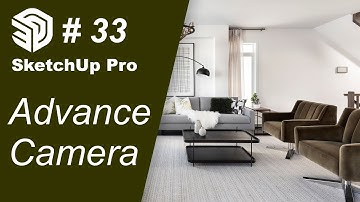 Sketchup Pro for Beginners | Advanced Camera Tools | Sketchup in Urdu & Hindi Basic Course