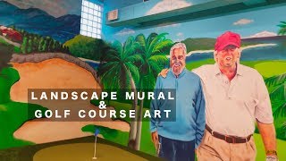 Landscape Mural and Golf Course Art