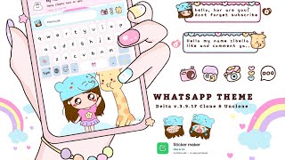 Whatsapp 2022 Cute Theme Costume Bubble Chat And Icons || Delta Mod 2022 Update screenshot 3