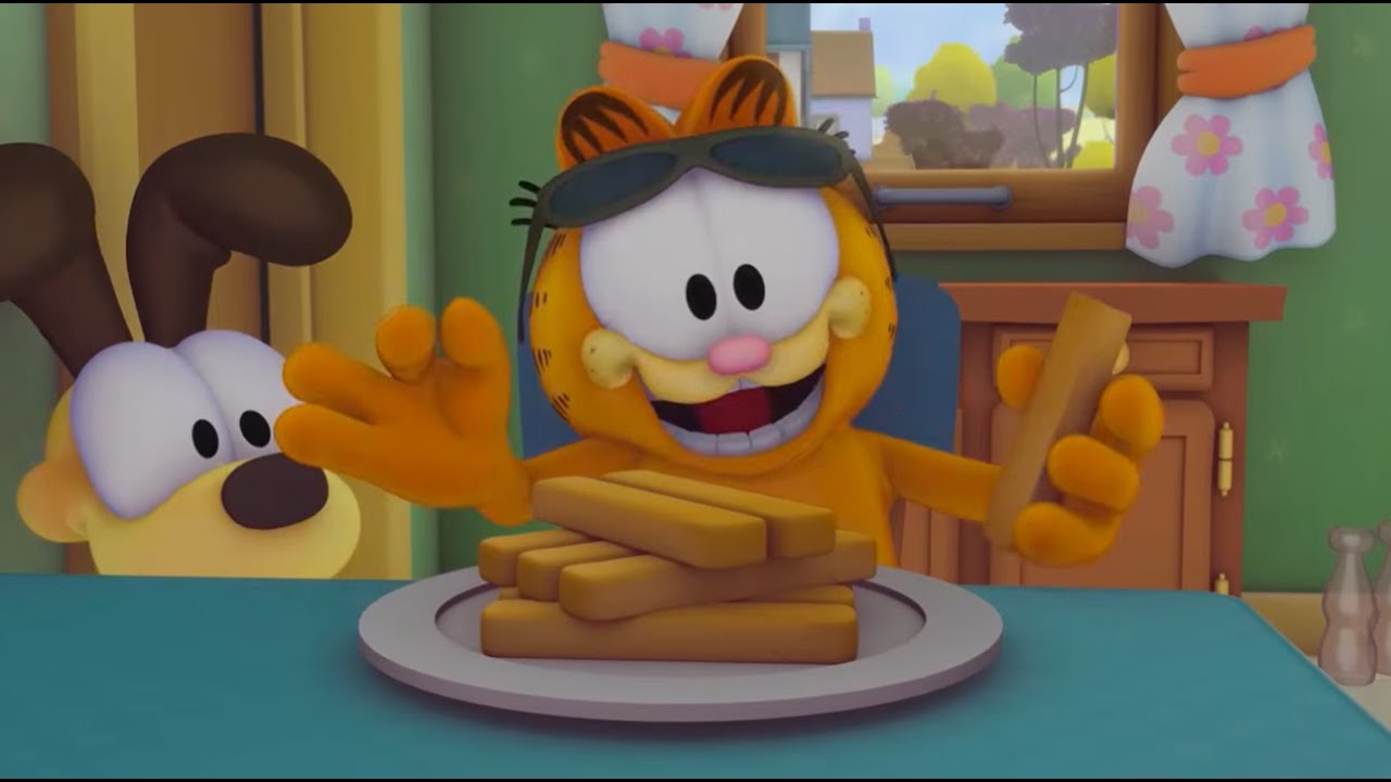 غارفيلد يستضيف شخصية مشهورة في منزله؟ - تجميعة الموسم الأول 🐱🏠✨