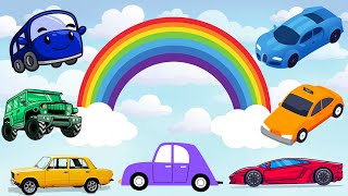 Learn Colors With Rainbow Car 🌈🌈🚓🚗🚙 | Learn Colors For Kids | Colors Of The Rainbow | Taylor Rsv