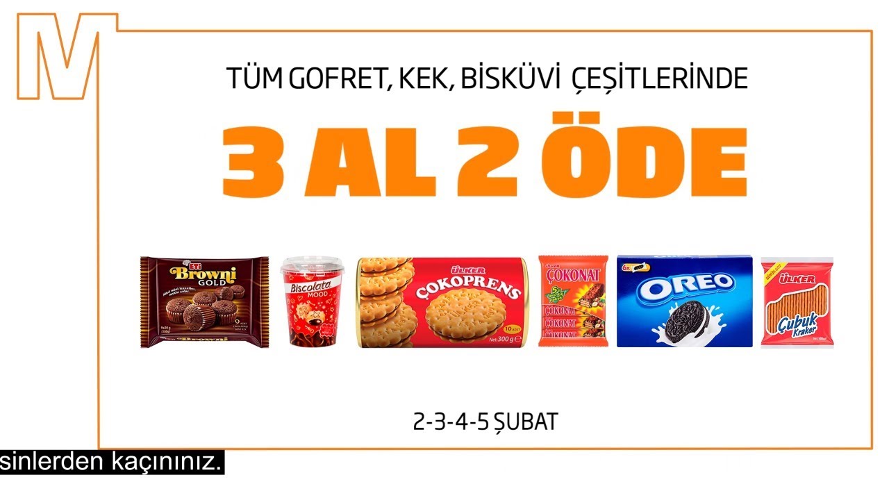 Migros�ta Tüm Gofret, Kek, Bisküvi Çeşitlerinde 3 AL 2 ÖDE! YouTube