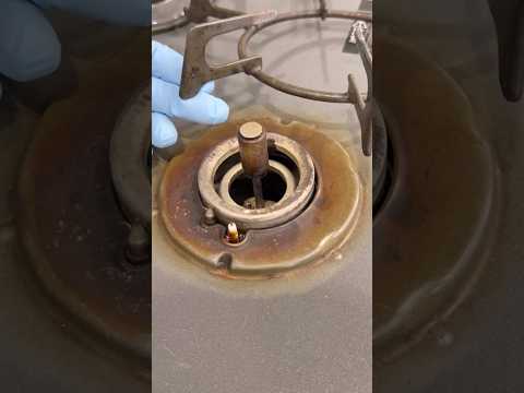 ガスコンロのコゲを簡単に落とす方法