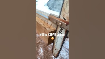PERFECT CEDAR LUMBER w/Granberg Edging Mill #granberg #stihl #cedar #lumber #chainsaw #diy #whistler