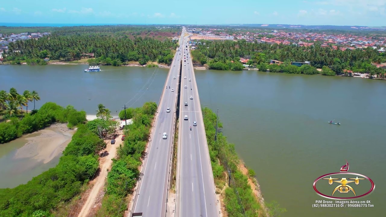 Do Condomínio Laguna | até a Praia do Francês | Marechal Deodoro | Alagoas Brasil | Visto de cima