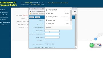 How to change password of CASHIER