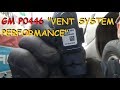 Chevy / GMC - P0446 EVAP System Vent Performance Problem