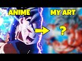 Drawing goku ultra instinct mastered kamehameha in my style