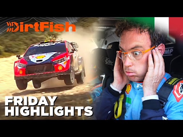 Stage End DRAMA 😧 WRC Rally Italia Sardegna 2024 Friday Highlights class=