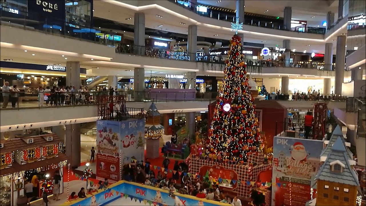 2017 Christmas Tree at PIK Avenue Mall Jakarta Indonesia YouTube