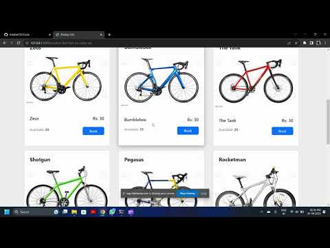 Cycle Renting Project (Using Django)