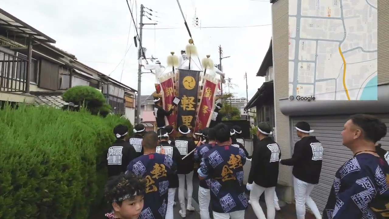 令和7年度 軽里だんじり祭り 試験曳き 竹内街道を往く - YouTube