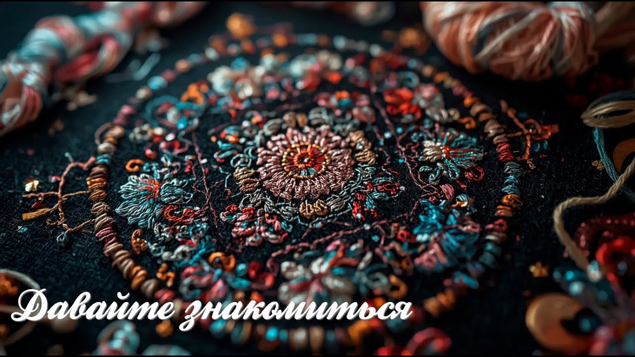 Давайте знакомиться. Вышивка бисером и нитками