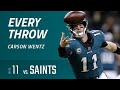 Every Throw - Carson Wentz vs. New Orleans Saints (Week 11, 2018)