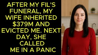 AFTER MY FIL'S FUNERAL, MY WIFE INHERITED $379M AND EVICTED ME. NEXT DAY, SHE CALLED ME IN A PANIC