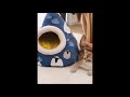 寵愛有家-貓犬用品秋冬三角蒙古包封閉式寵物窩 product youtube thumbnail