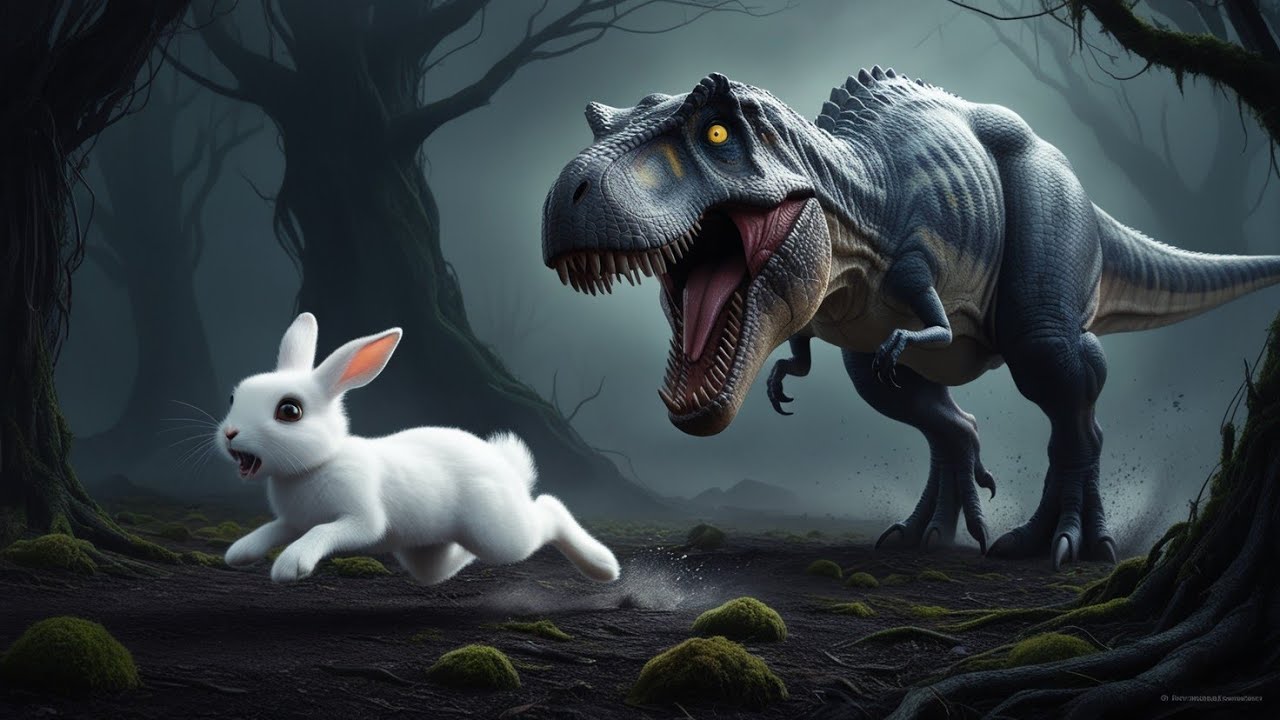 Why Dinosaur Attack On The Rabbit 😔 - YouTube