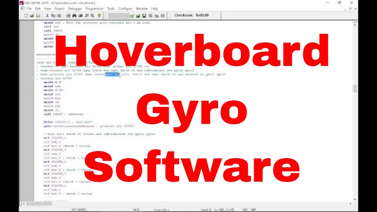 Hoverboard Gyro Software und Erklärung - eflose 