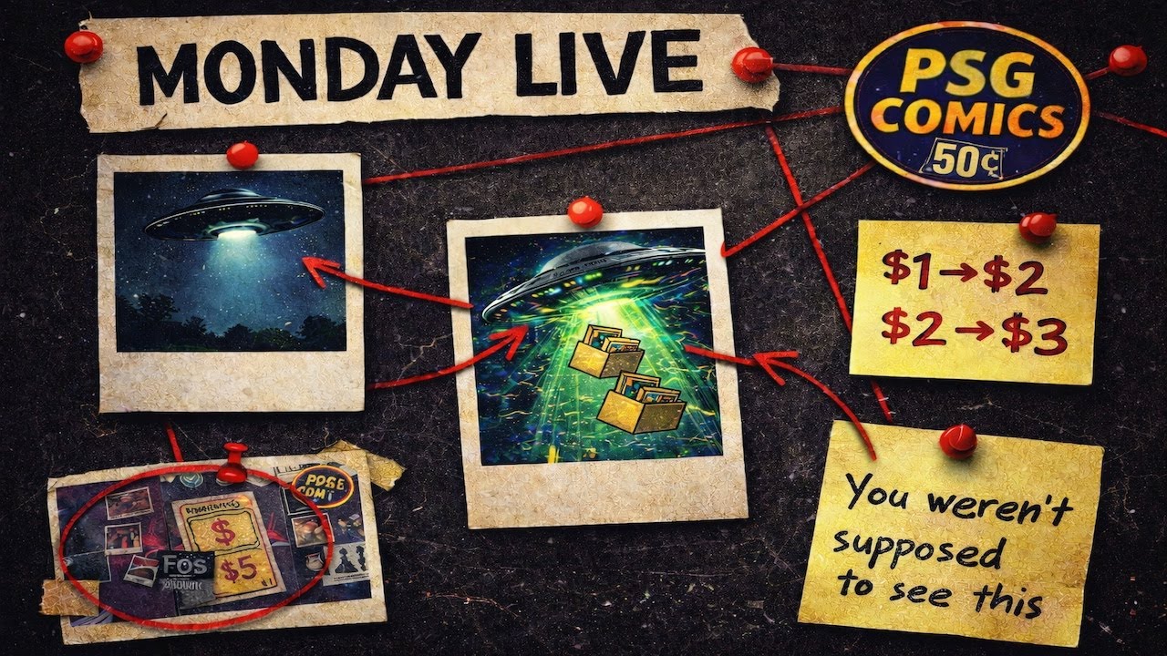 🛸 MONDAY LIVE Comic Claim Sale — $0.50–$5 Comics, Laid-Back | PSG Comics 📱