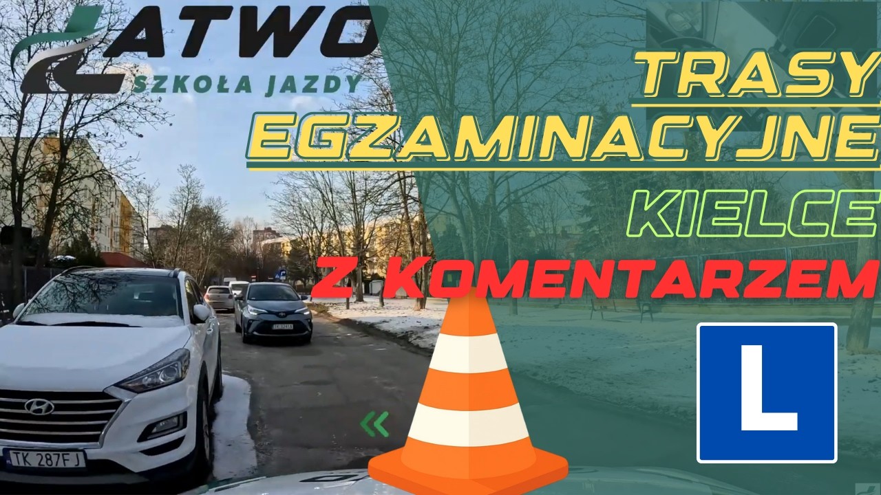 Trasa Egzaminacyjna nr 5 – WORD Kielce Pełny Przejazd z Komentarzem Instruktora - Zdaj ŁATWO