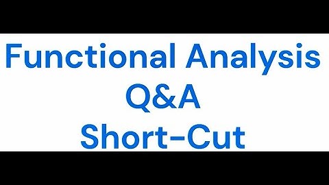 TRB Maths - FUNCTIONAL ANALYSIS QA Short-Cut | Tamil | Prof. Suresh