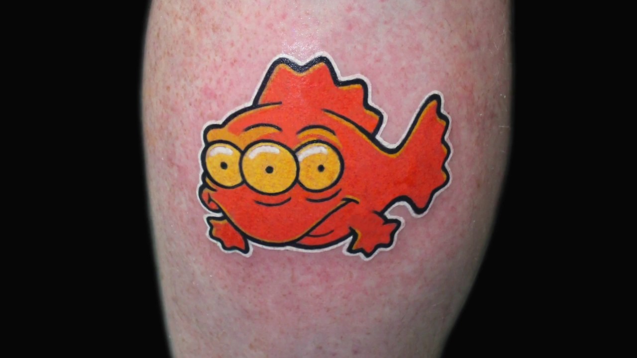Chris 51 Tattoos Blinky from the Simpsons time-lapse
