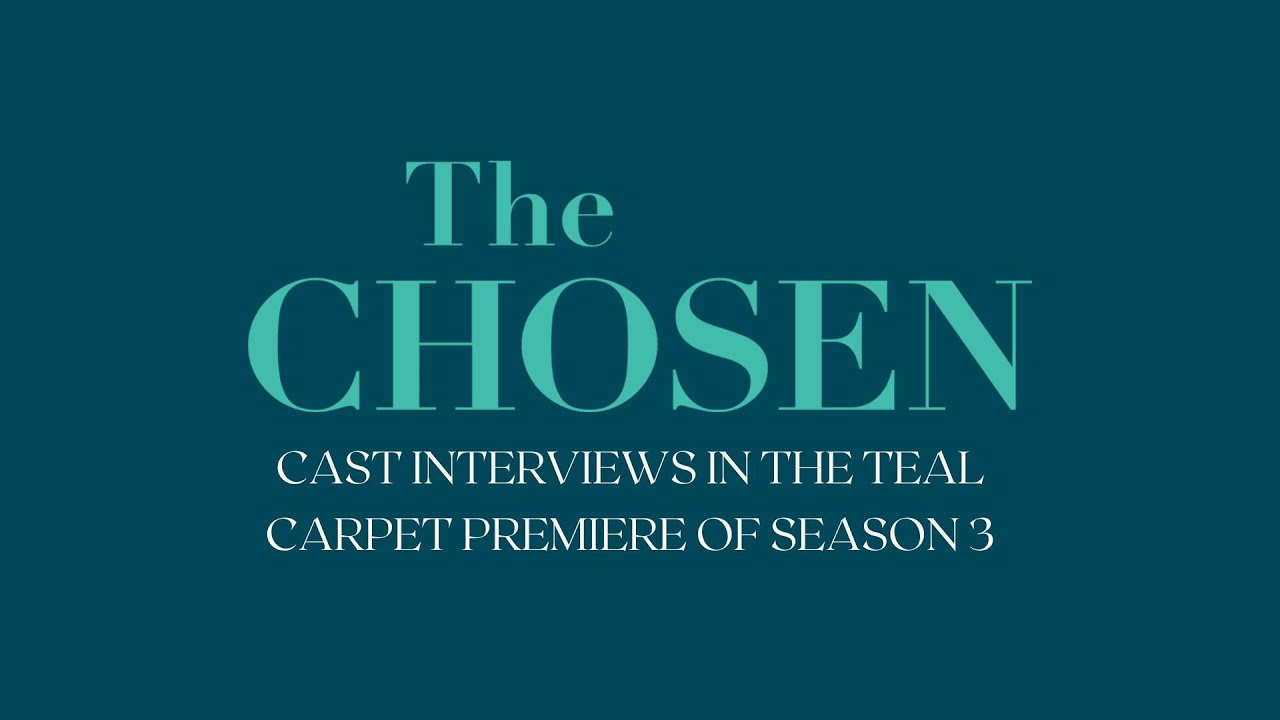 The Chosen Season 3 Cast Interviews In The Teal Carpet Premiere with