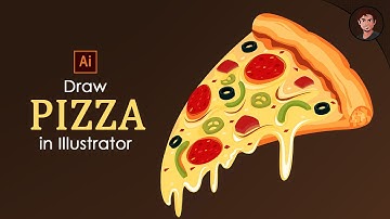 How to Create a Perfect Pizza Slice Vector! 🍕🎨 | Adobe Illustrator | Vector Art | Speed Art