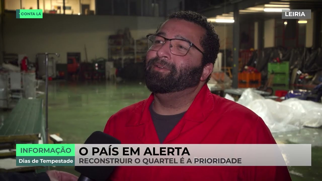 Quartel dos Bombeiros de Leiria quase desapareceu com o mau tempo