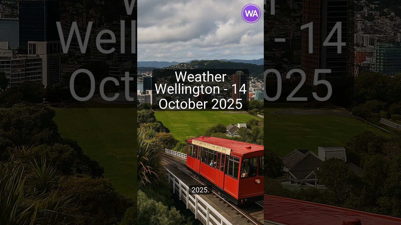 Wellington: Today’s highlights → Patchy rain nearby, 12°C, wind 26…