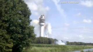 Sendeturm Stürzt Nach Brand Ein