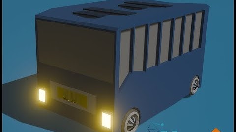 3D Low Poly Bus  Model in Blender #24