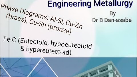 Engineering Metallurgy I:  3b