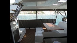 Обзор катамарана Helia 44 2014 Fountaine Pajot. Часть 1. Кокпит и моторный отсек. HD.