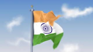 Indian Independence Day Flag video - Free 4k Footage - Waving Indian Flag