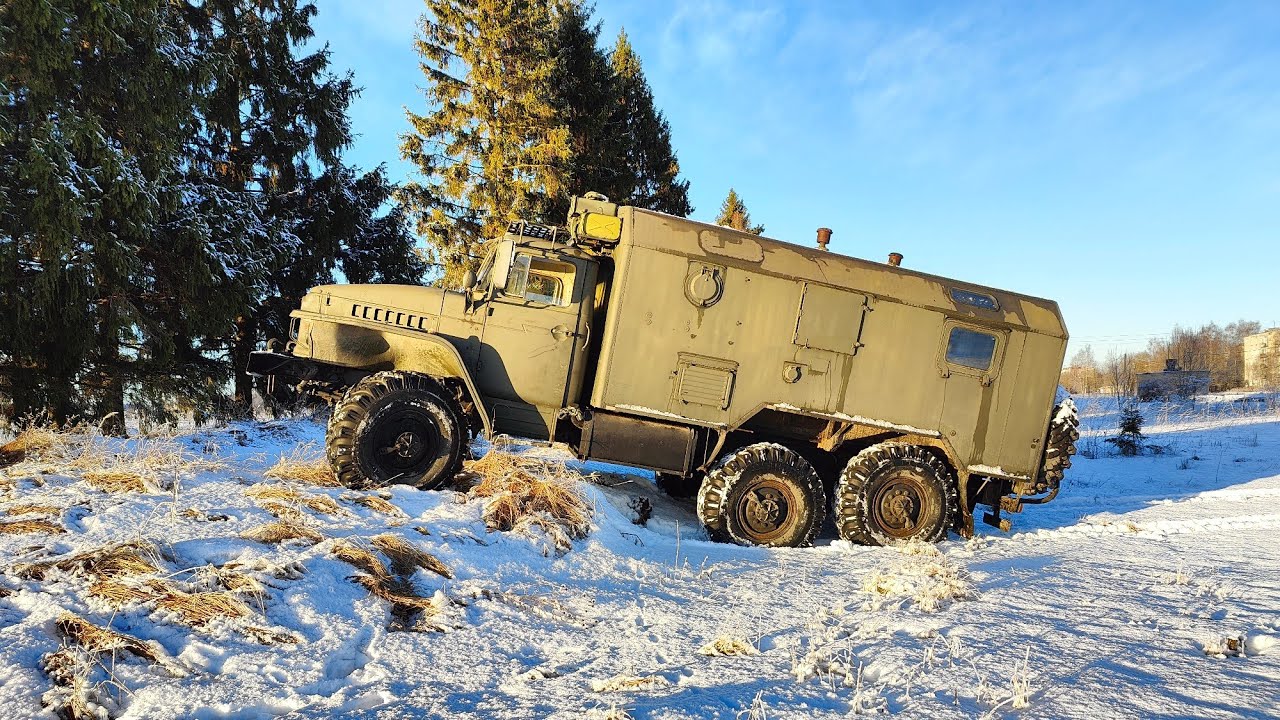 Обзор Урал 375 и запуск дизель-генератора! - YouTube